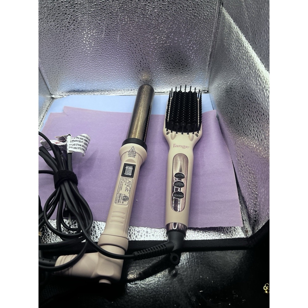 L'ange‎ Le Vite Ceramic Straightening Hair Hair Iron Brush& Curling Wand HT015B